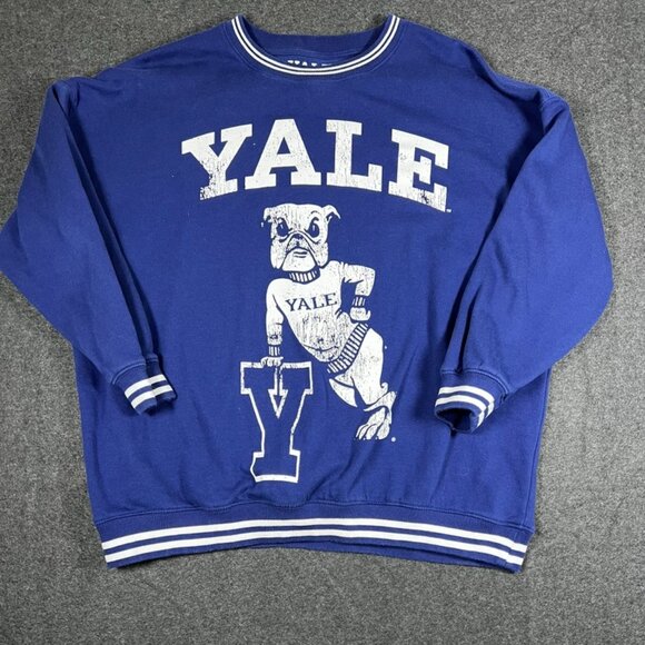 Yale Bulldogs Fleece Pullover Sweatshirt XXL 2X - Picture 1 of 5